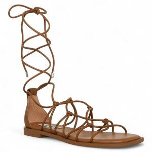 Steve Madden Womens Warm Solid Strappy Sandals